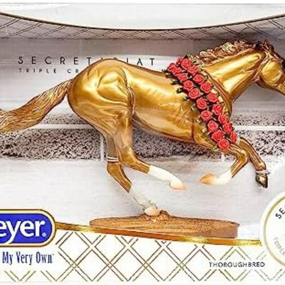 BREYER SECRETARIAT 5OTH ANNIVERSARY MODEL NIB